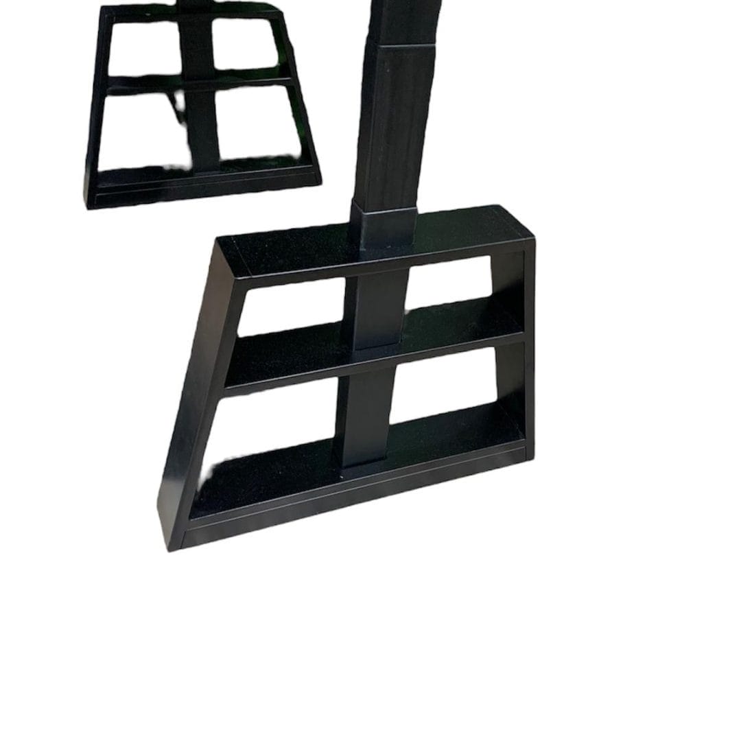 Solid wooden base leg for standing desk