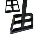 Solid wooden base leg for standing desk