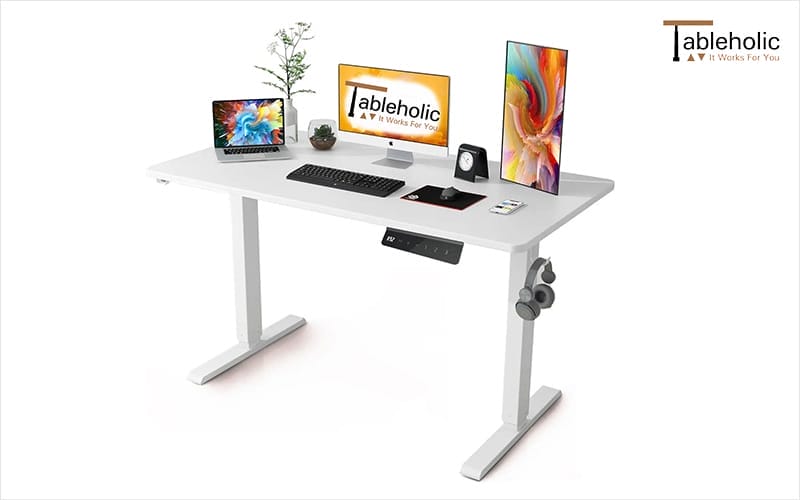 Standing desk which addresses modern ergonomic concerns