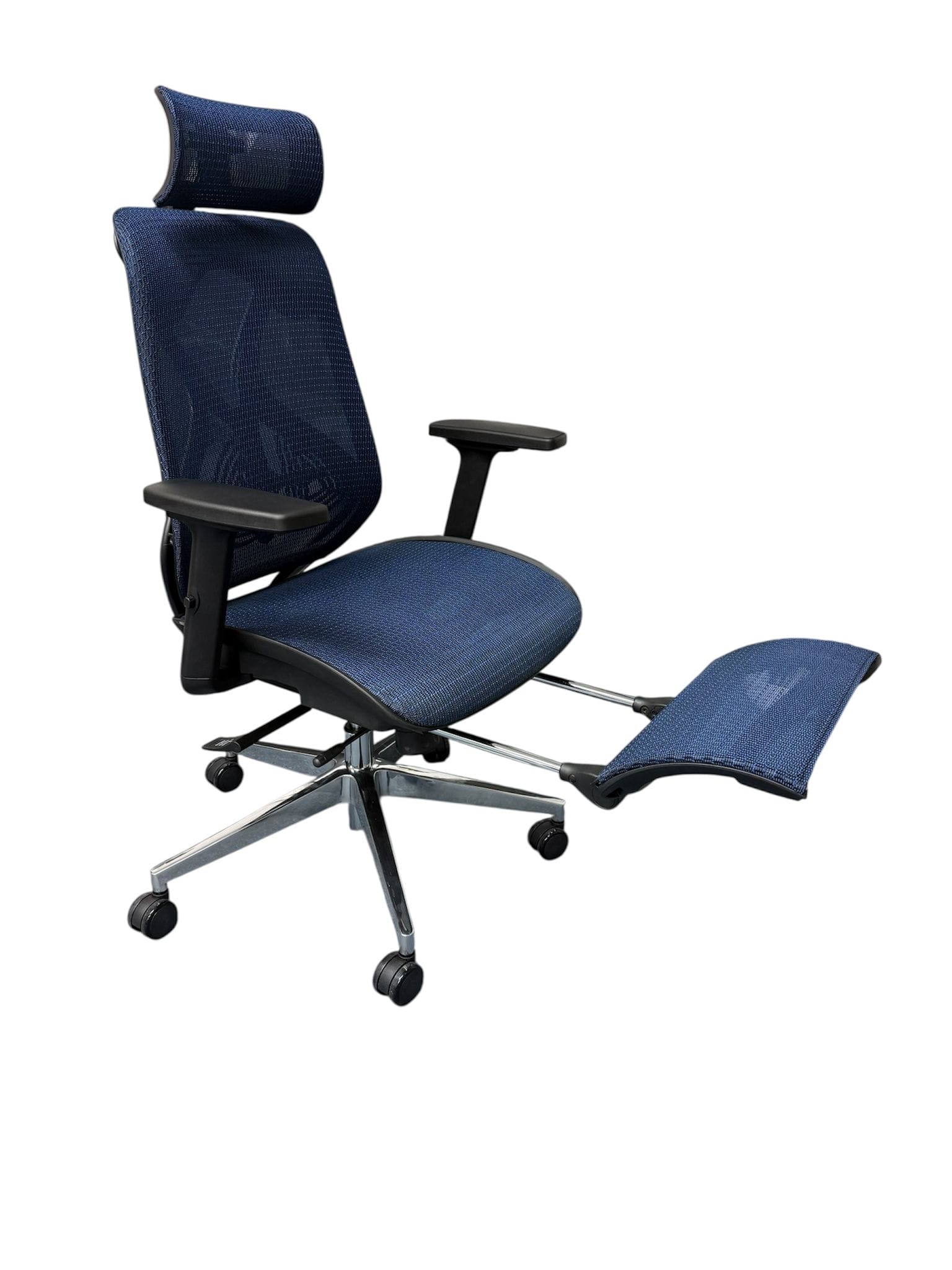 INFINITY PLUS | Office Chair with Leg Rest - Blue